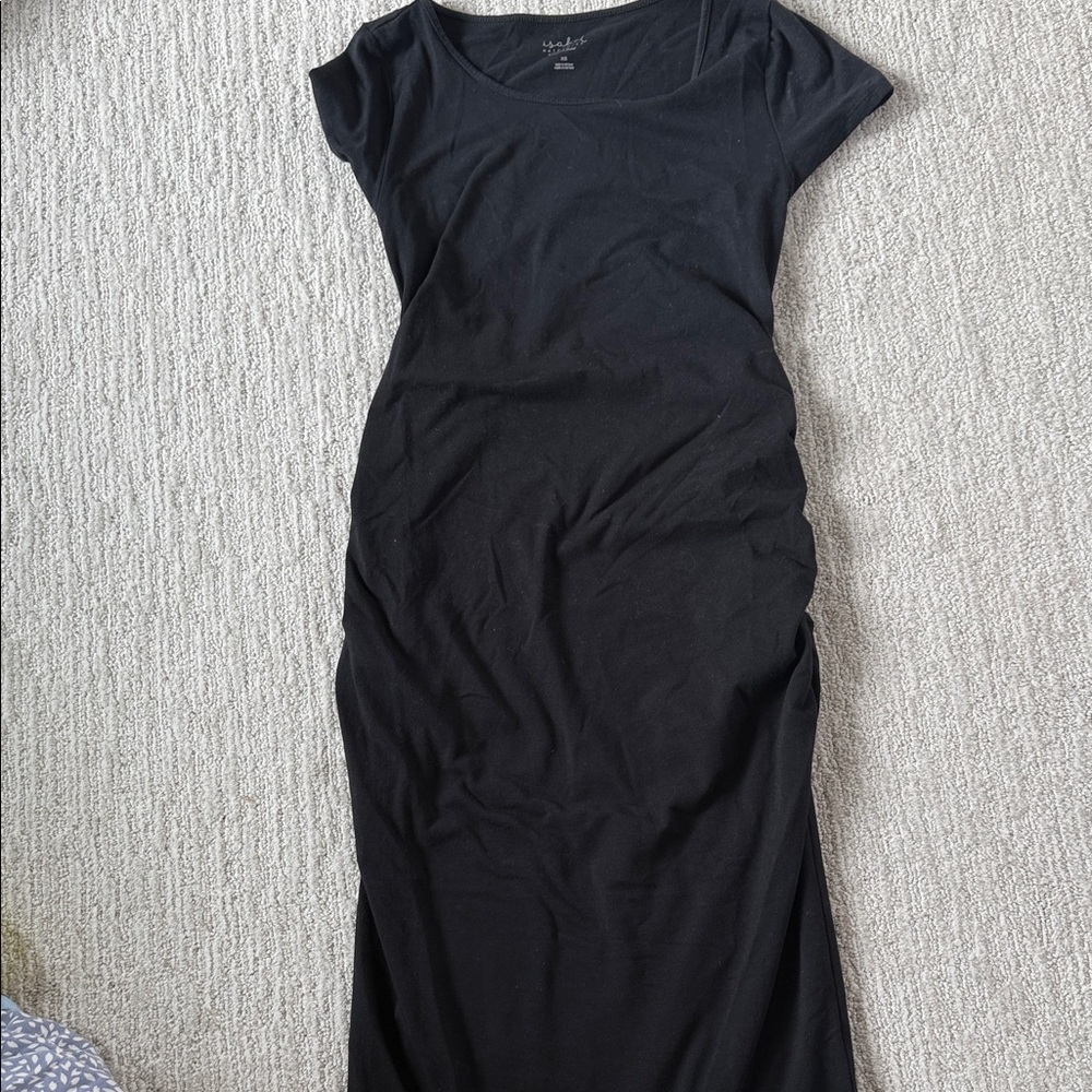 Black maternity dress